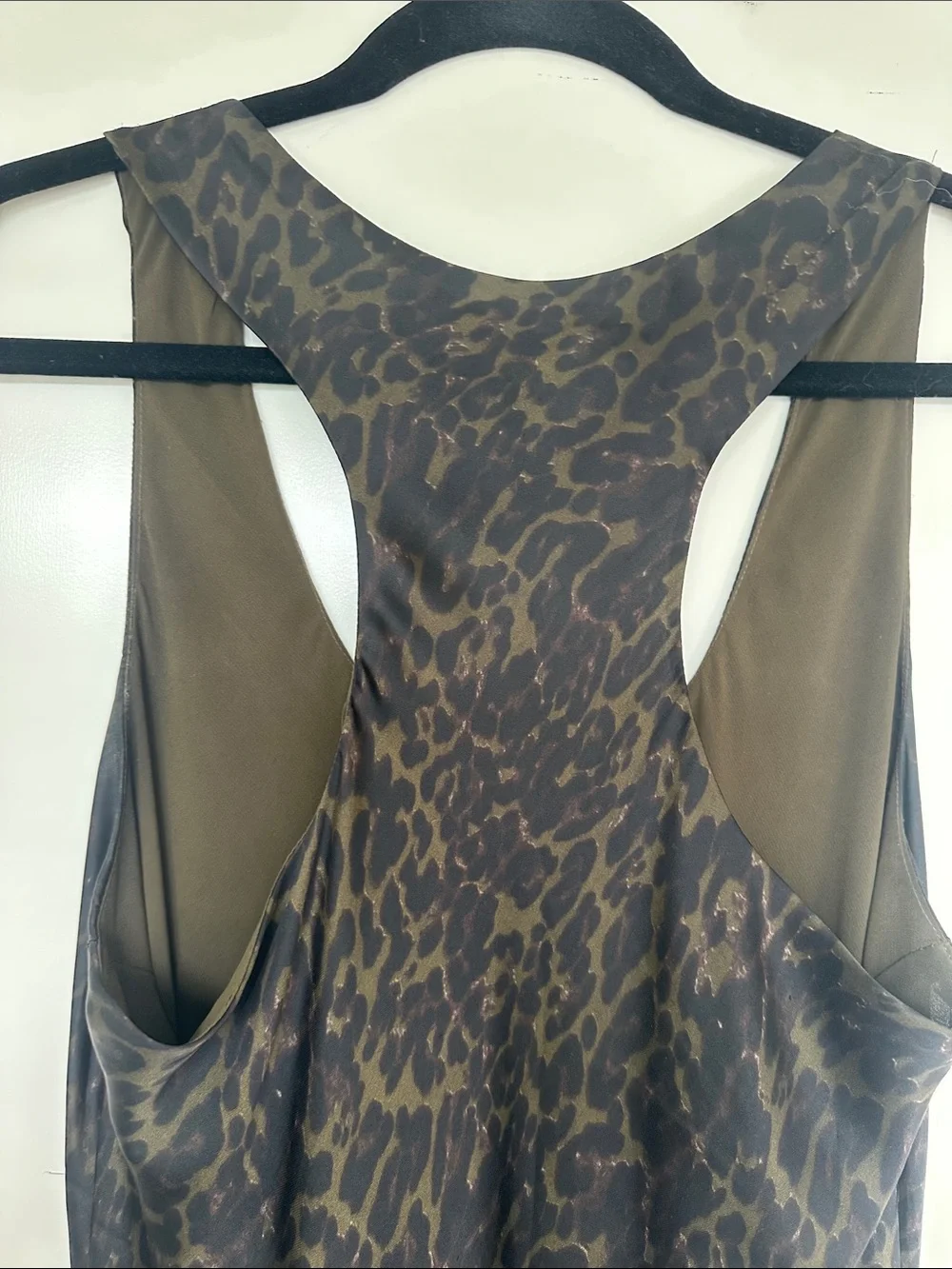 Subtle cheetah print racerback slip dress - Picture 6 of 6